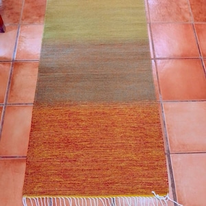 Authentic Zapotec Rug (Rayo del Sol) *Modern* 100% Wool and Natural Dyes. 32&quot;W x 60&quot;L.