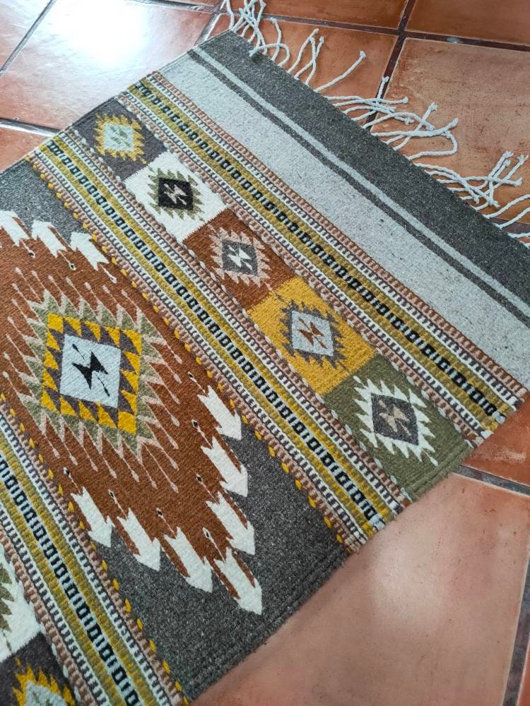 Authentic Zapotec Rug (maguey) Old Traditional Pattern {agave}*zapotec ...