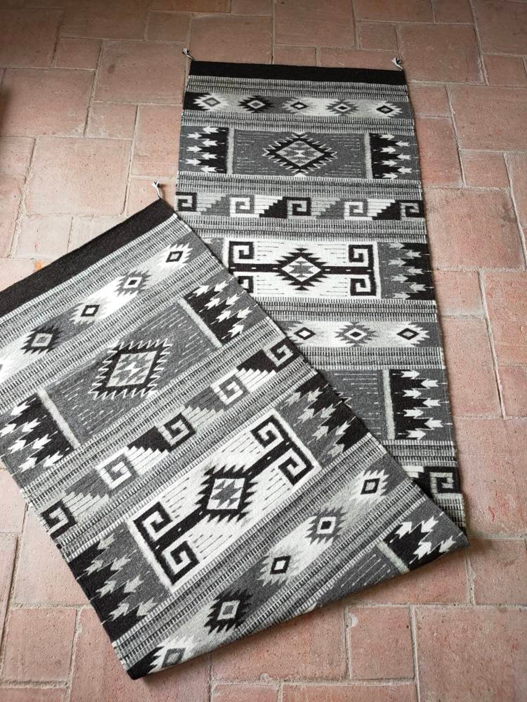 Authentic Zapotec Rug Montealban traditional Pattern 100 Wool and