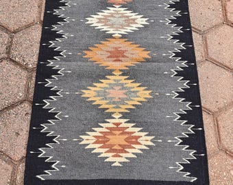 Authentischer Zapoteken-Teppich (Maguey) *Agave*, 100 % Wolle, natrliche  Farbstoffe. 24 Zoll B x 39 Zoll L. - Etsy.de