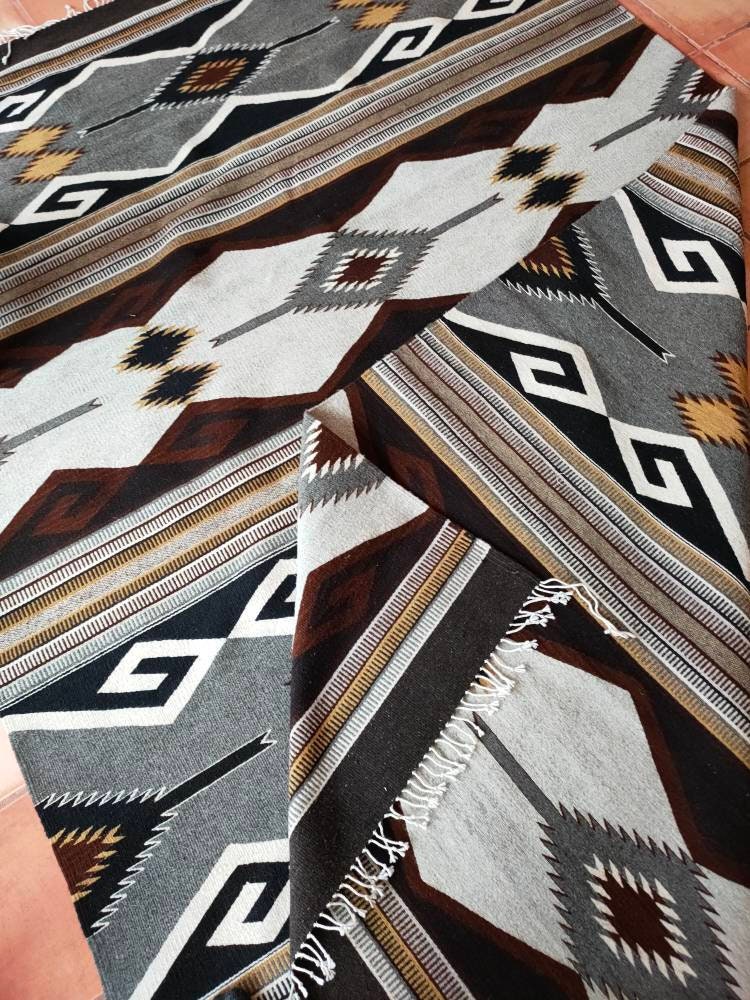 Authentic Zapotec Area Rug Cielo Zapoteco 100 Sheep Wool and Natural Dyes. 79in W X 119in L. Etsy