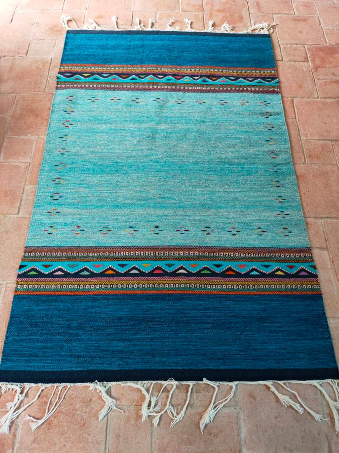 Authentic Zapotec Rug Tradicion Moderna 100 Wool and Etsy