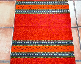 Zapotec Rug ( Mitla ) 100%Wool & Organic Dyes. 24"in W x 39"in L.