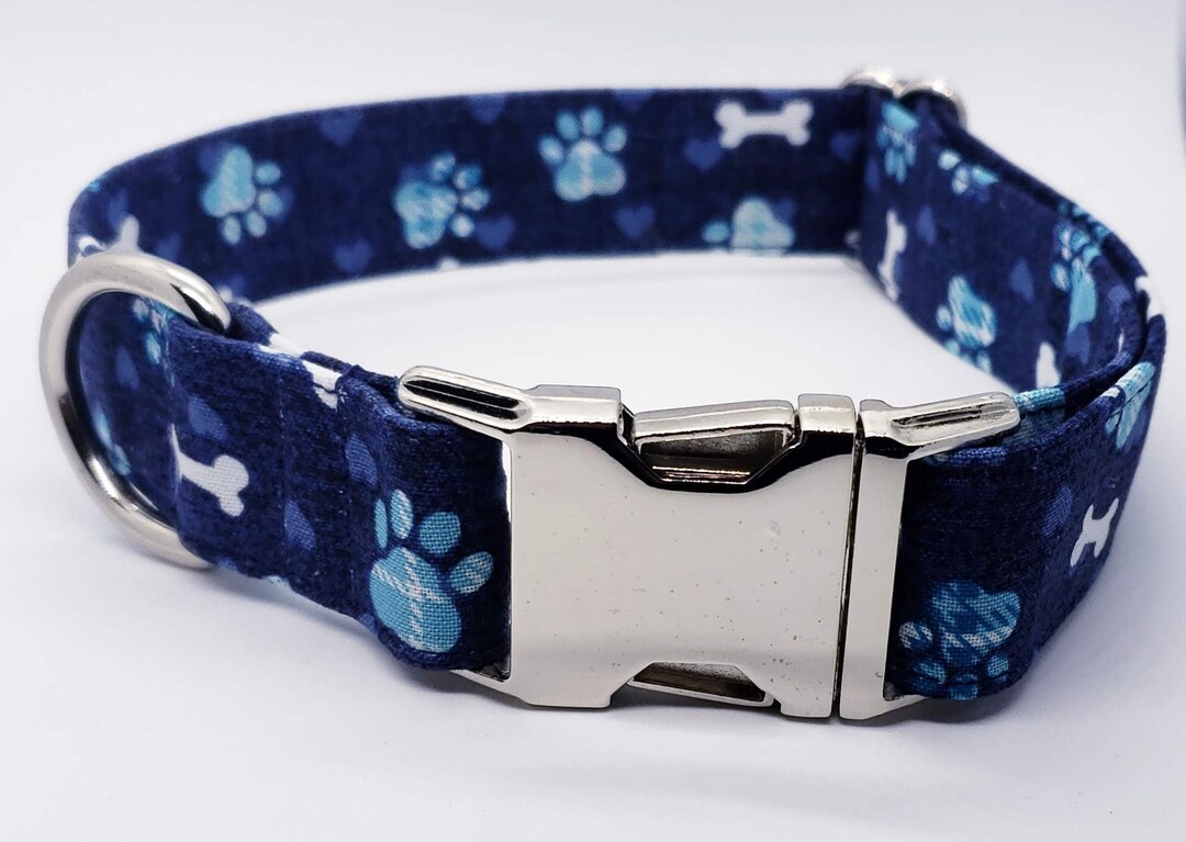 Dog Collar, Male Dog Collar, Dog Bone Collar, Black Collar, Brown