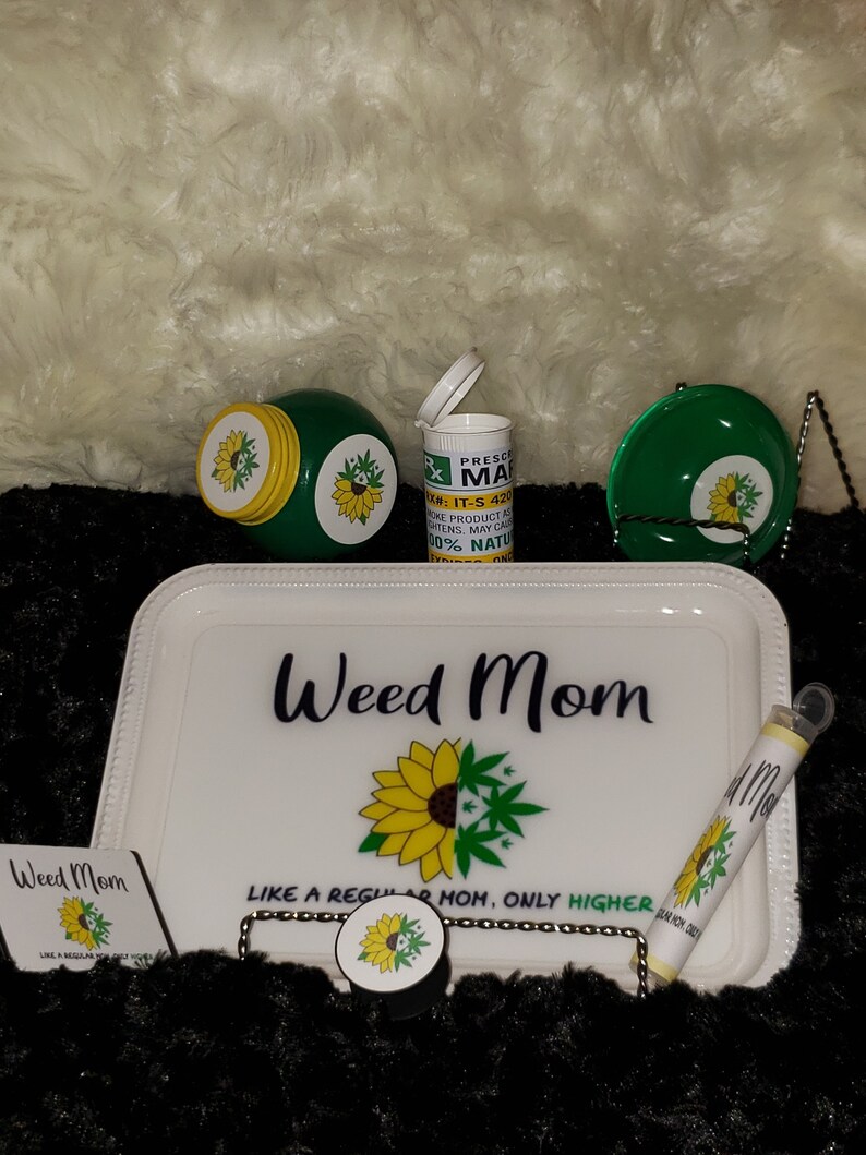 Weed Mom Custom Rolling Tray Weed Tray Tobacco Tray All Etsy
