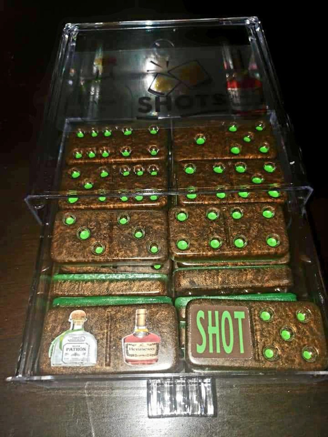 Handmade Patron & Hennessy Shot Dominoes Etsy