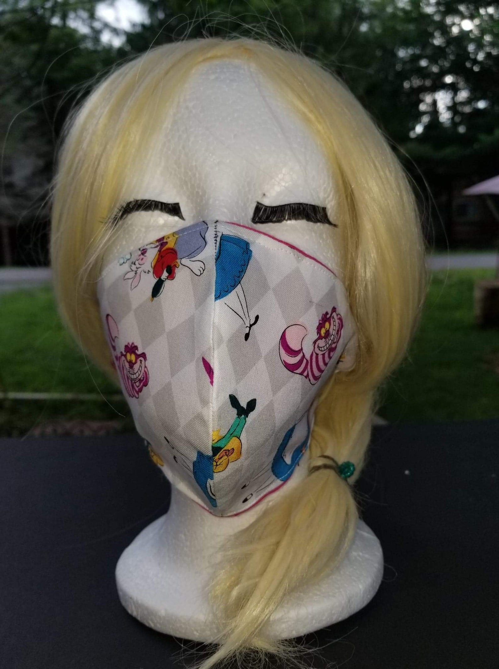 Alice in Wonderland Face Mask Etsy