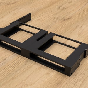 Dual HP Elite/EliteDesk/ProDesk Mini PC Mount for UniFi Toolless Mini Rack