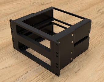 JINGCHENGMEI Supporto a rack per rack Dell OptiPlex Micro Form Factor Case-1U incernierato per server rack con connessioni di rete di facile accesso JINGCHENGMEI Supporto a rack per rack Dell OptiPlex Micro Form Factor Case-1U incernierato per server rack con connessioni di rete di facile accesso