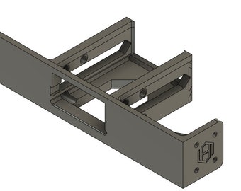 Rack mount for a RaspberryPi 3b / 4 (Modular)