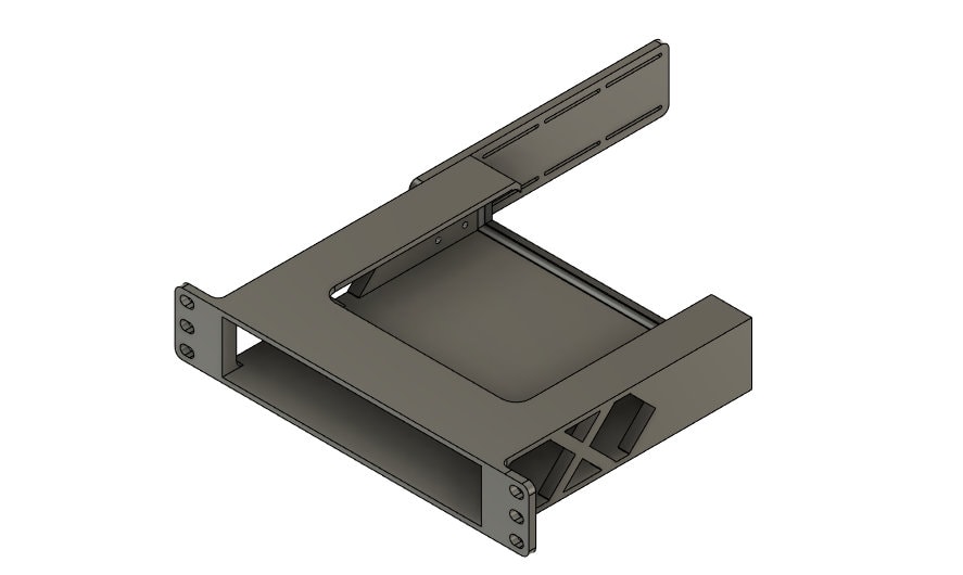 Beelink SER5 SEI12 Injection Molded Front and 3D Printed Rear Arms 19inch  2U Rack Mount 