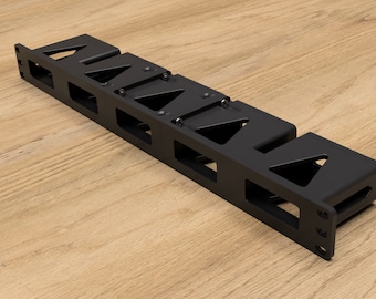 1U Rack Mount for 5x Blackmagic Design Optical Fiber 12G Mini Converters