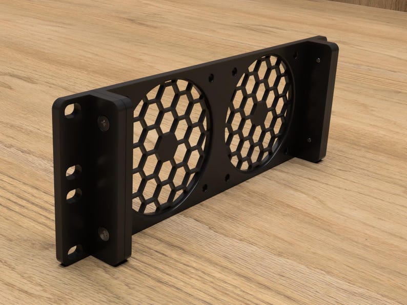 Two Ru Rack Extension 2RU 10 Inch Rack Mount for 2x 80mm Fans - Etsy