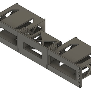 Rack mount for 2 Sonos PORTS and 1 Philips Hue