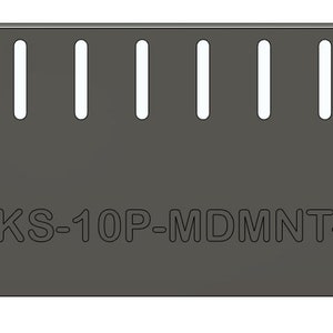 1RU 10 Port Keystone Jack Rack Mount (modular) - Etsy
