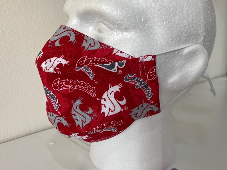 Washington State University Face Mask WSU Cougars four Etsy