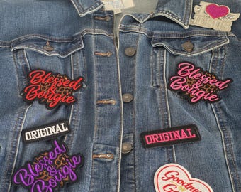 Trendy Faith Embroidered Patches, Christian Iron-On Patches