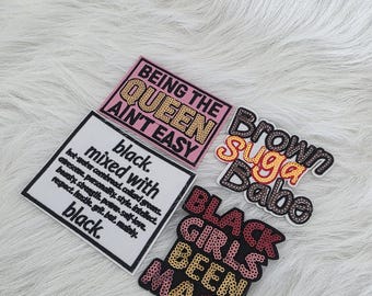 Embroidered Statement Sequin Iron-On Patches