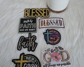 Embroidered Christian Iron-On Patches: Faith-Based Applique Iron-On