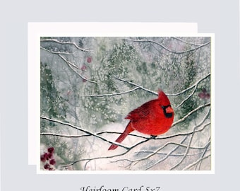 HEIRLOOM CARDS Choose from 15 Designs of Original Watercolor Art 5x 7
