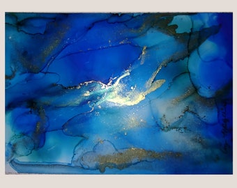 ALCOHOL INK #2 Beach Glass