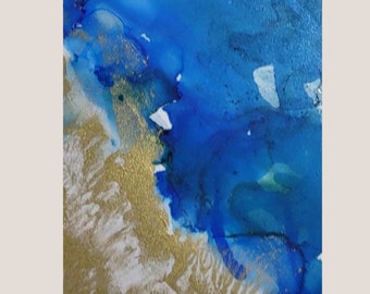 ALCOHOL INK #10 Beach Glass