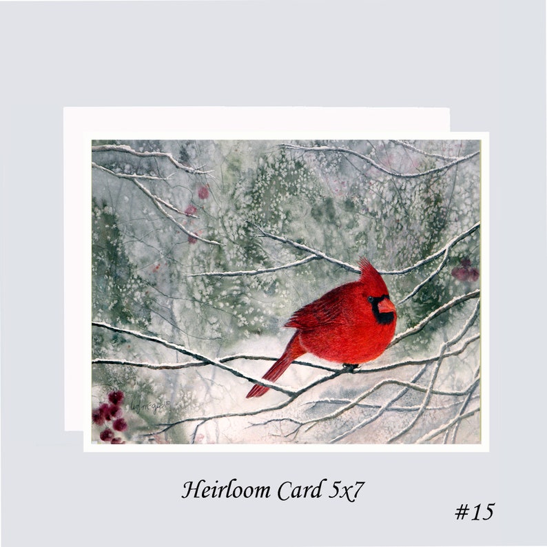 HEIRLOOM CARDS 5x 7 Choose From 15 Printed Designs of Original