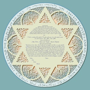 TORAH/DIGITAL Art Ketubah Decorated Jewish Marriage Contracts image 7