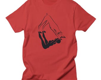 Downward Dog, Red – T Shirt
