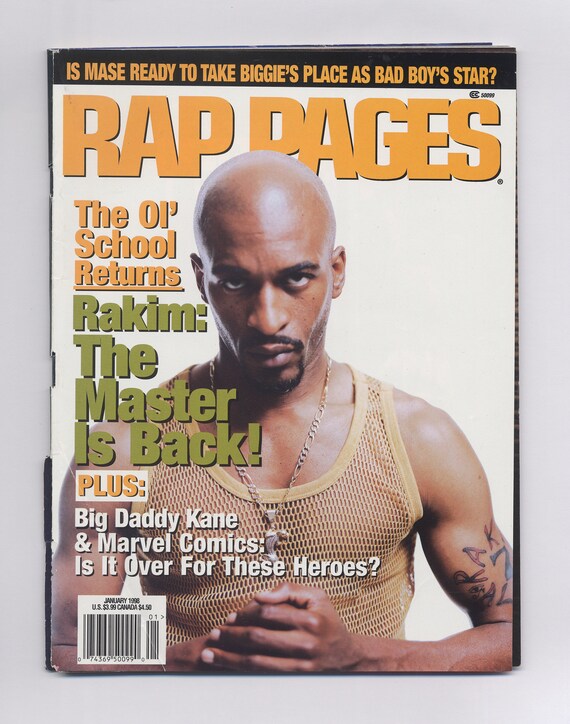 Rap Pages Magazine January 1998 Featuring Rakim - Etsy