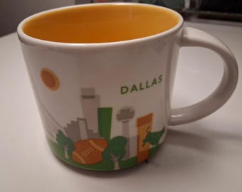 Starbucks Dallas, You Are Here-collectie, 14 fl oz keramische koffiemok