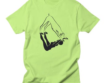 Downward Dog, Neon Green – T Shirt