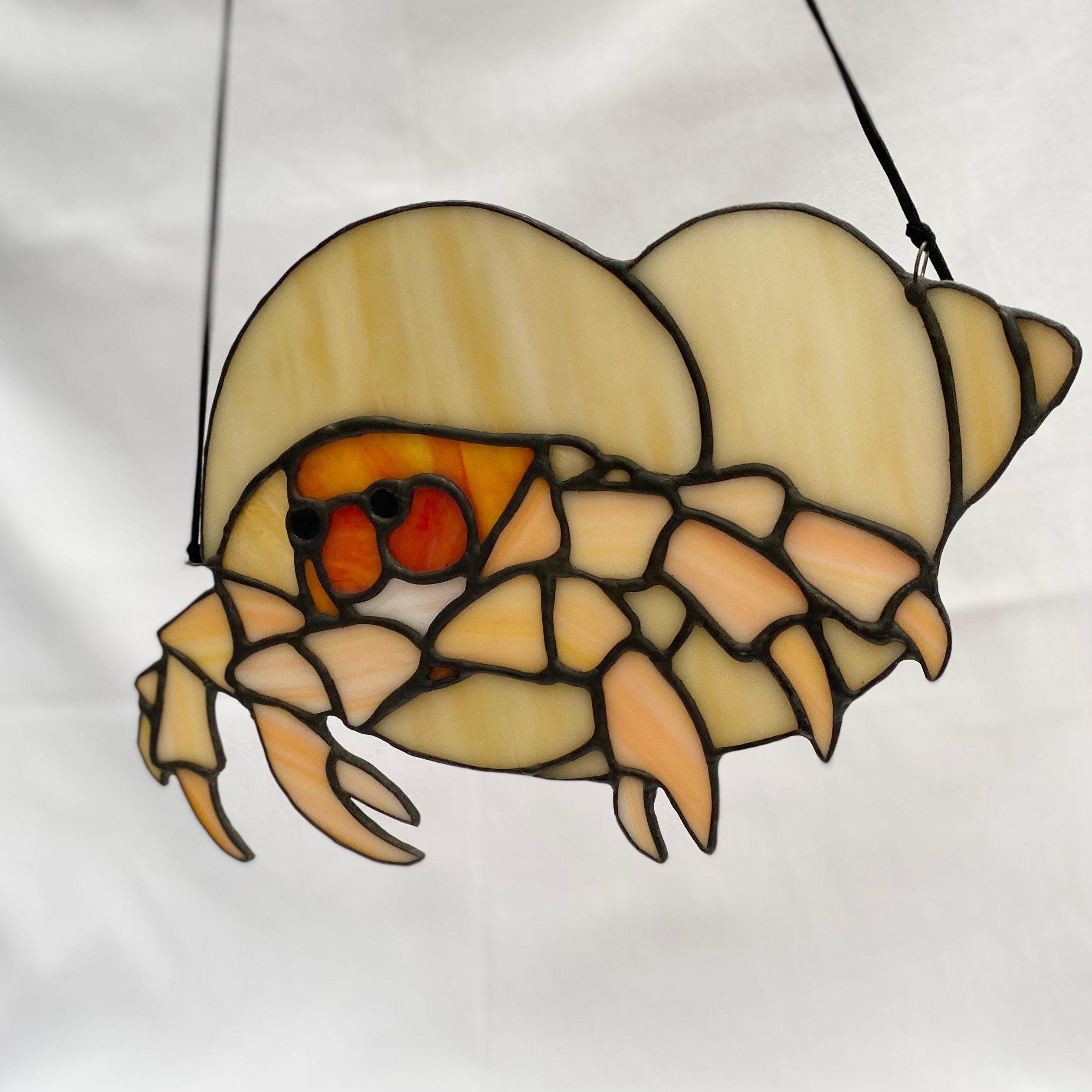 Stained Glass Hermit Crab Suncatcher Etsy UK