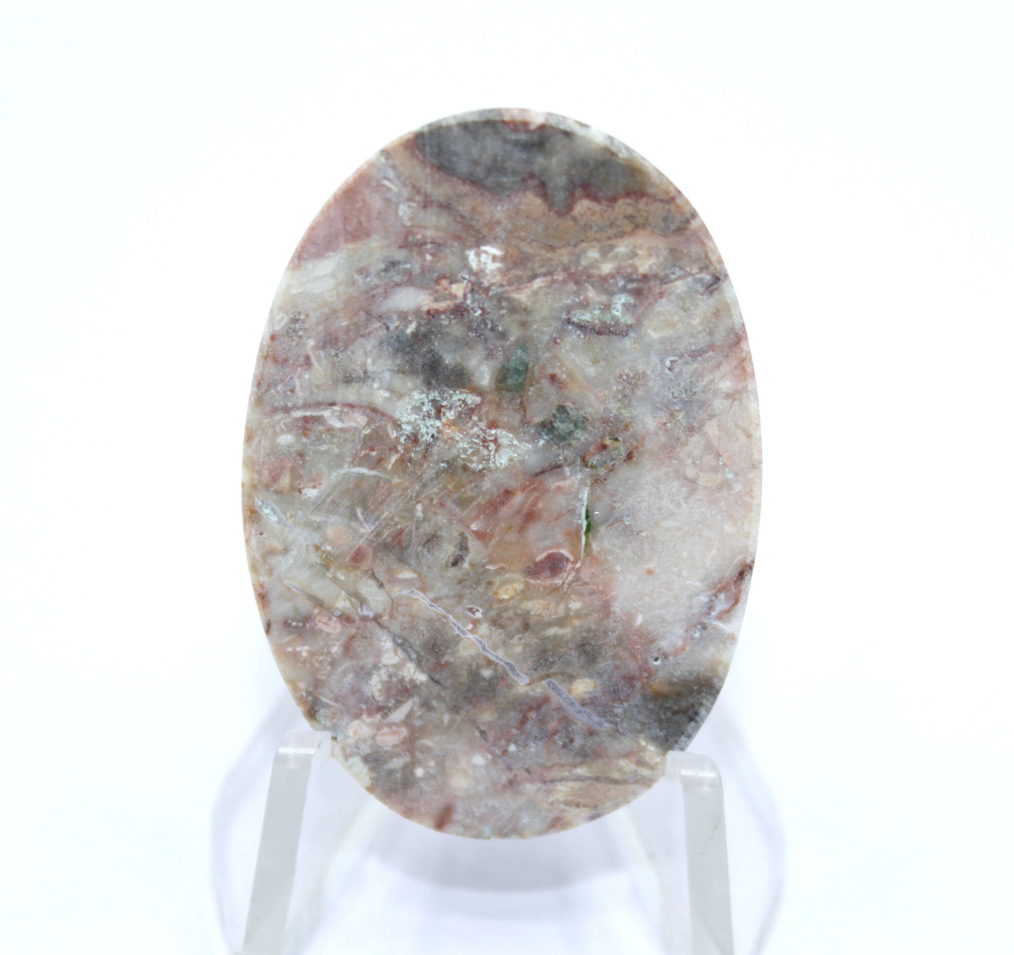 42.80 Cts Beautiful Pink Jasper Oval Cabochon Loose Gemstone Etsy