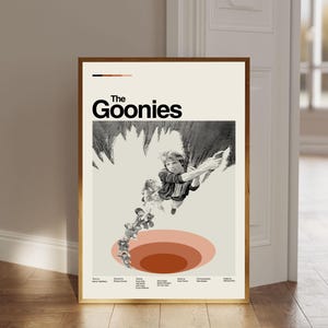The Goonies Movie Poster, The Goonies Poster, Mid Century Modern Art, Movie Print Art, Retro Poster, Wall Decor, Gift for him