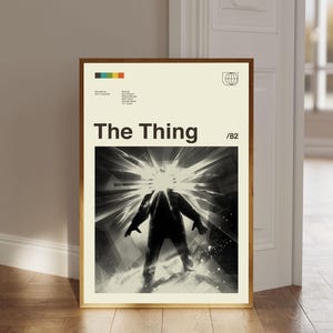 The Thing Poster, The Thing Digital Download, Mid Century Modern Art, Movie Print Art, Retro Poster, Home Decor, Digital Print