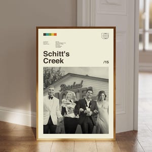 Schitt&#39;s Creek Poster, Schitt&#39;s Creek Digital Download, Mid Century Modern Art, Movie Print Art, Retro Poster, Home Decor, Digital Print