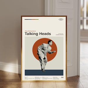 Talking Heads Poster, Stop Making Sense Poster, Mid Century Modern Art, Movie Print Art, Retro Poster, Wall Decor, Custom Poster