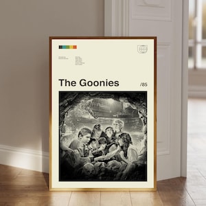 The Goonies Poster, The Goonies Digital Download, Mid Century Modern Art, Movie Print Art, Retro Poster, Home Decor, Digital Print