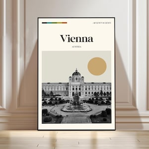 Vienna Poster, Austria Travel Print, Vienna Austria Wall Art, Vienna Landscape Poster, Vienna City Gift, Vienna Gift Art Lovers