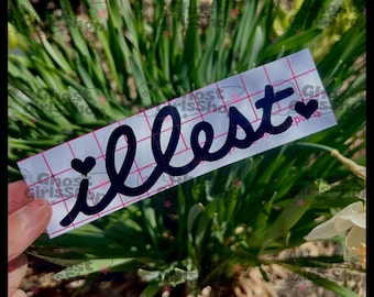 Illest JDM Car Decal - Kawaii Heart Holographic Vinyl Sticker