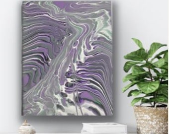 Gorgeous Wall Art | "The Flow" | Abstract Art | Acrylic Painting on Canvas | Dutch Pour