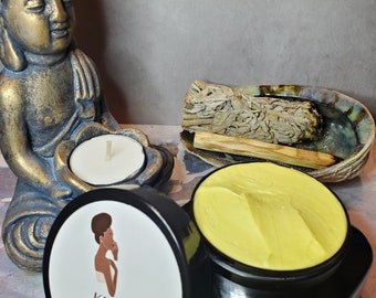 Verschmieren Sie Körperbutter (Salbei-Duft) / Sheabutter
