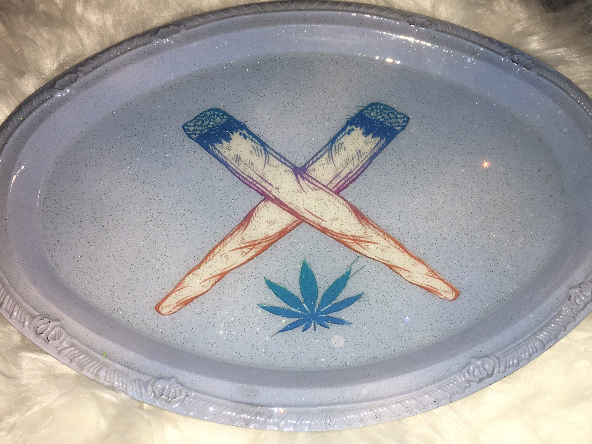 Double Blunt Rolling Tray Set Etsy