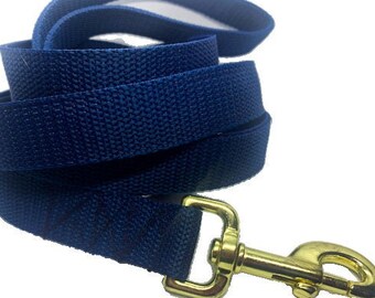 navy blue dog leash