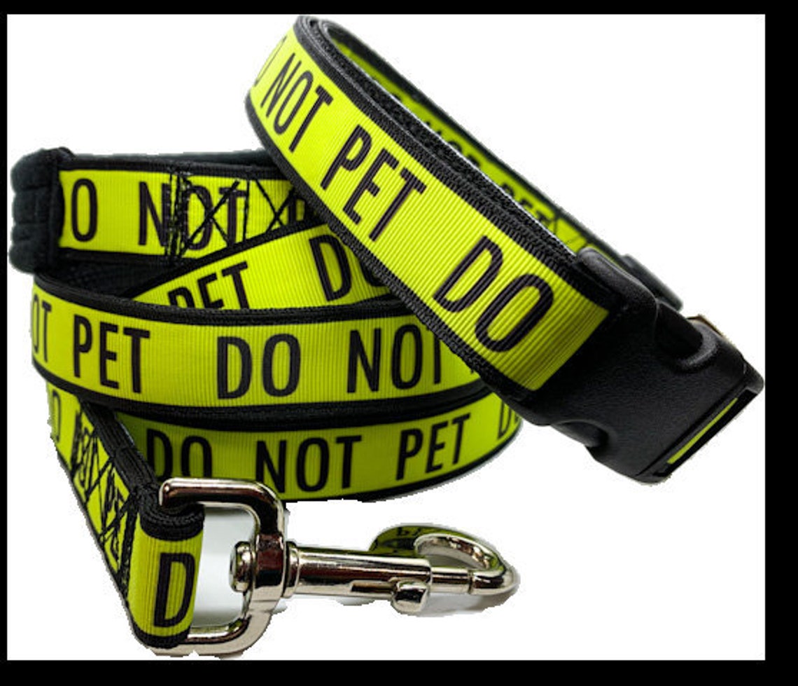 Do Not Pet Dog Collar 1 Inch Width Adjustable With Available Etsy