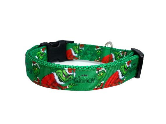 grinch dog collar