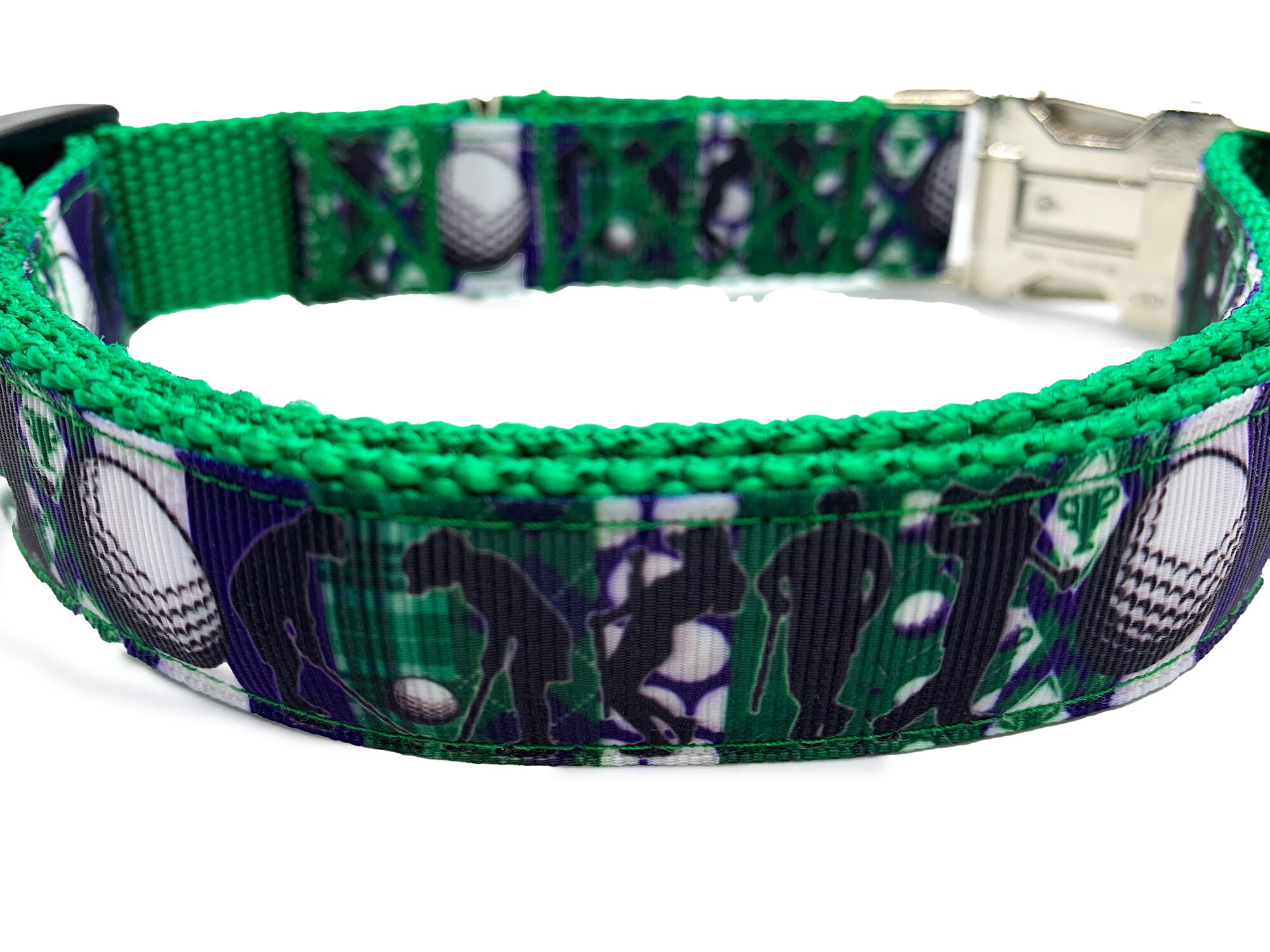 Tee Time Golf dog collar 1 inch width adjustable golf collar Etsy