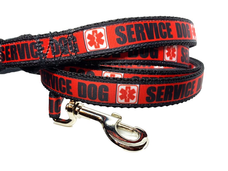 Small Service Dog Leash 3/4 Inch Width Choose Your Length Etsy