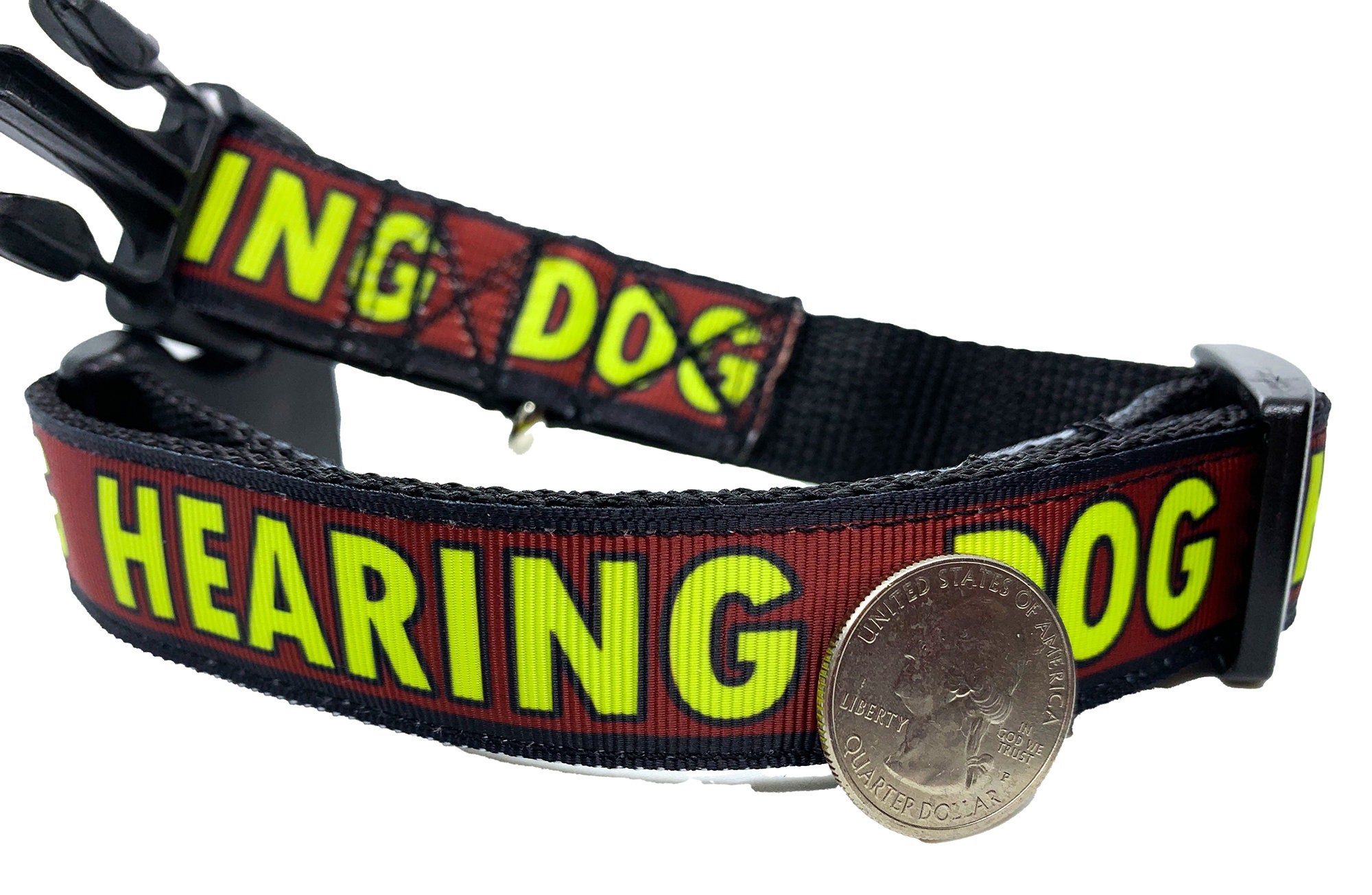 Hearing Dog Collar 1 Inch Width Adjustable Service Dog Etsy